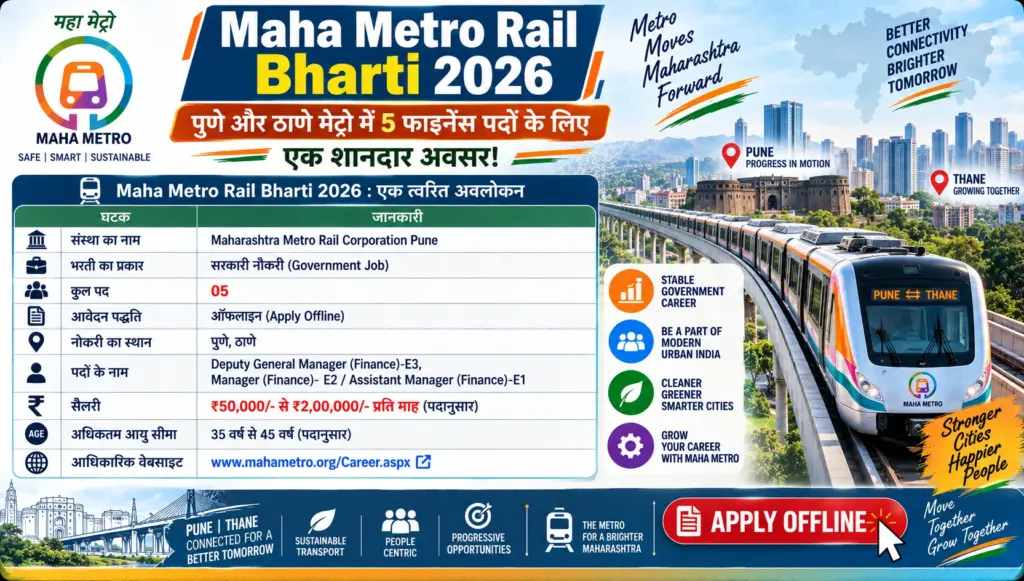 Maha Metro Rail Bharti 2026